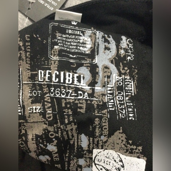 Decibel Cargo Pocket Jeans Black Men’s Size 32x34 - Picture 12 of 12